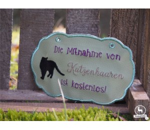 Stickserie - ITH Türschilder Katzen